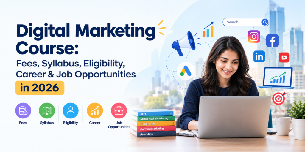 Digital Marketing Course: Fees, Syllabus, Eligibility, Career & Job Opportunities in 2026